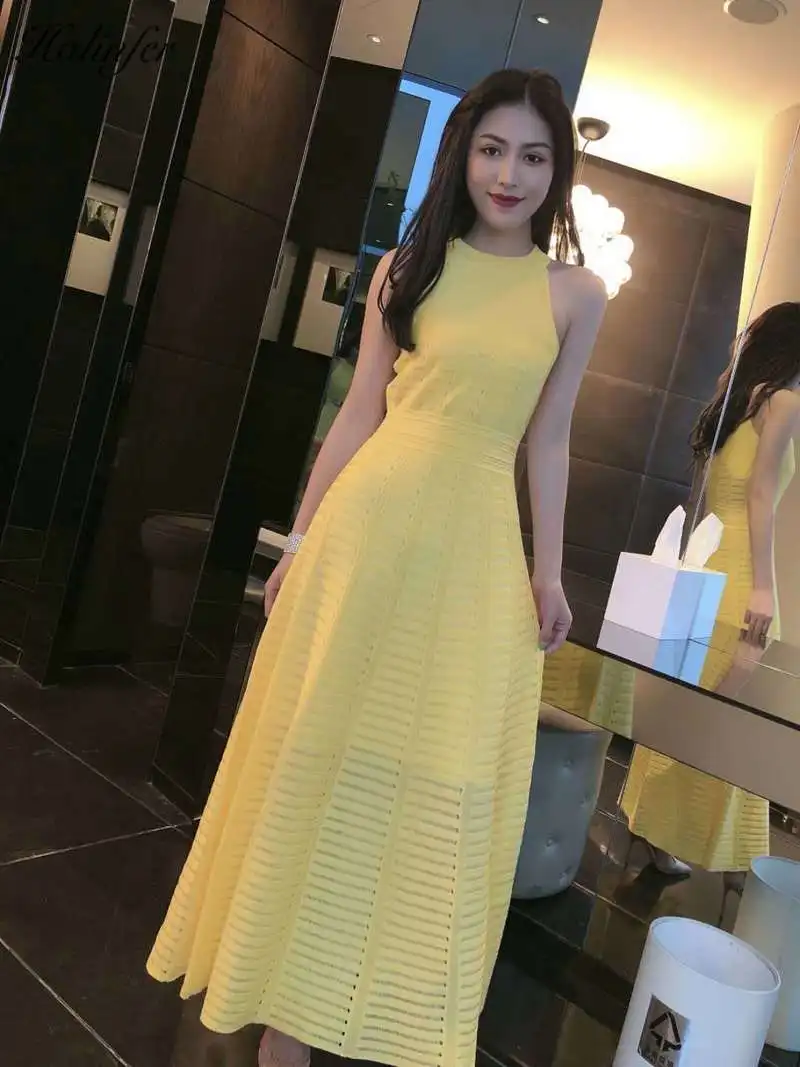 Halinfer 2019 новое летнее женское длинное сексуальное обтягивающее платье с круглым