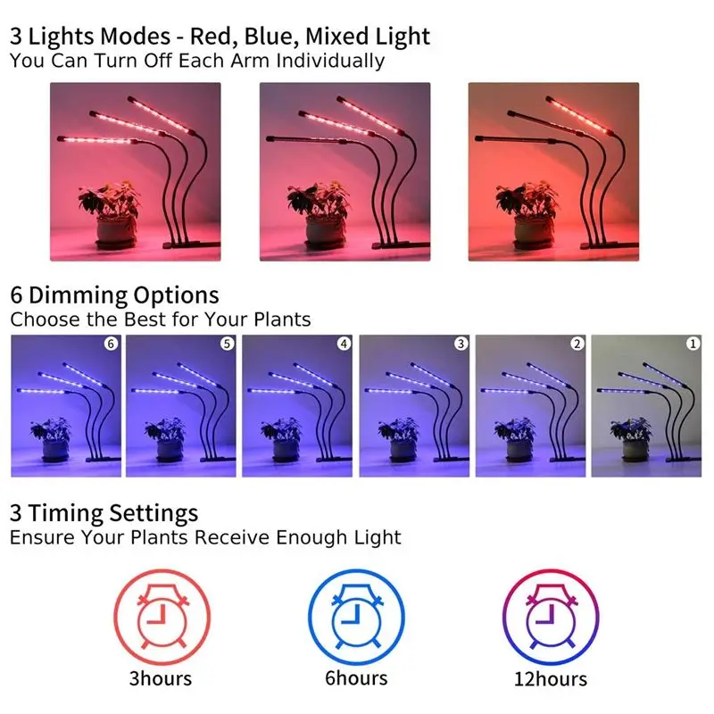LED Grow Light 5V USB Fitolampy LED Full Spectrum Phyto Lamp Phyto-Lamp For Indoor Vegetable Flower Plant Tent Box Fitolamp