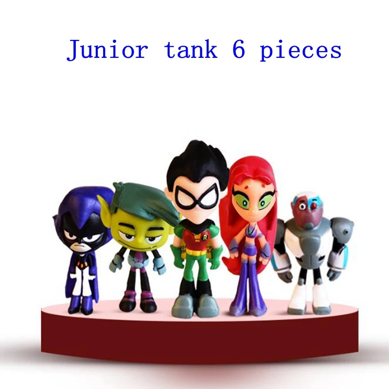 Танк подростка 6 Pack Титаны Go фигурка 2 &quotРобин Зверь Мальчик Ворон киборг
