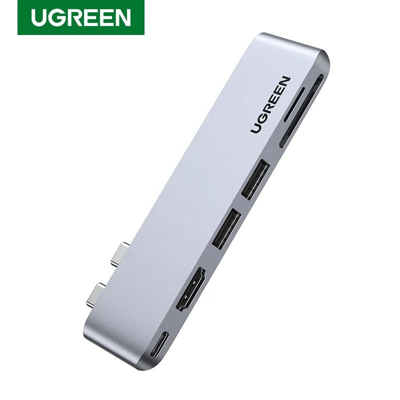 UGREEN USB C HUB Dual Type-C to Multi USB 3.0 4K HDMI for MacBook Pro Air Adapter Thunderbolt 3 Dock USB C 3.1 Port Type C HUB