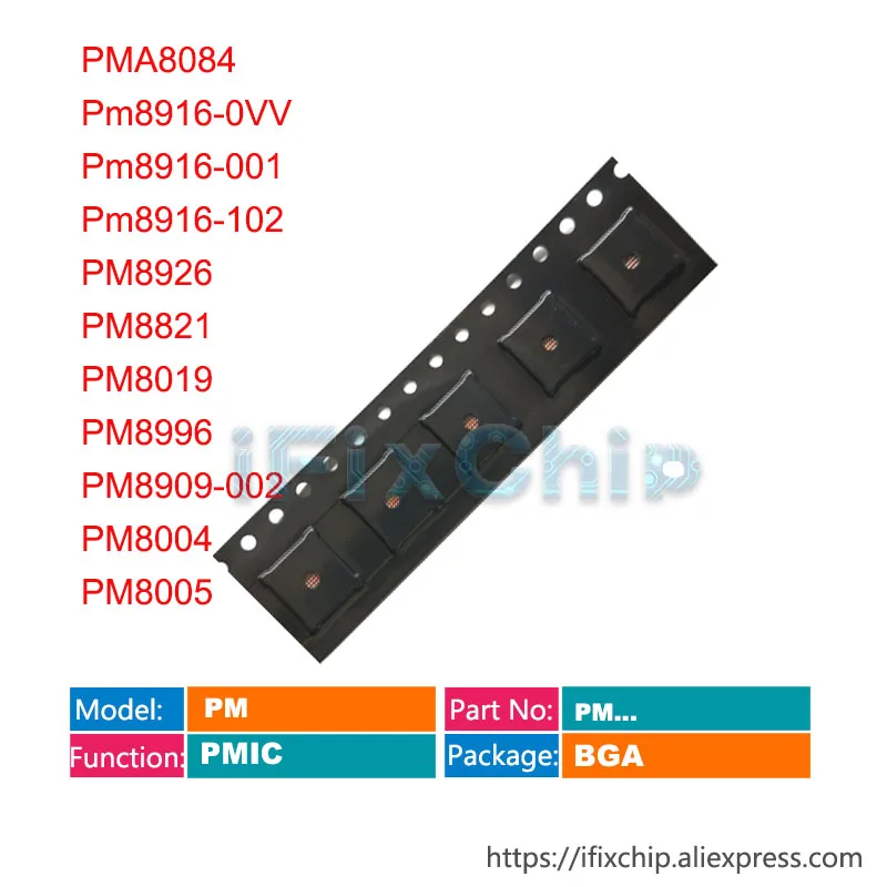 5 шт. PMA8084 PM8916 0VV 001 102 PM8926 PM8821 PM8019 PM8996 PM8909 002 PM8004 PM8005 Power PM IC Chip|Интегральные схемы| |