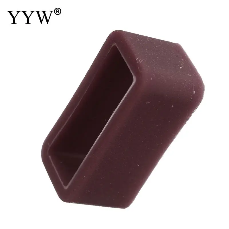

High Quality Rectangle Silicone Retainer Buckle Holder Watchbands Retaining Hoop Replacement Watch Strap Clasp Locker Gift