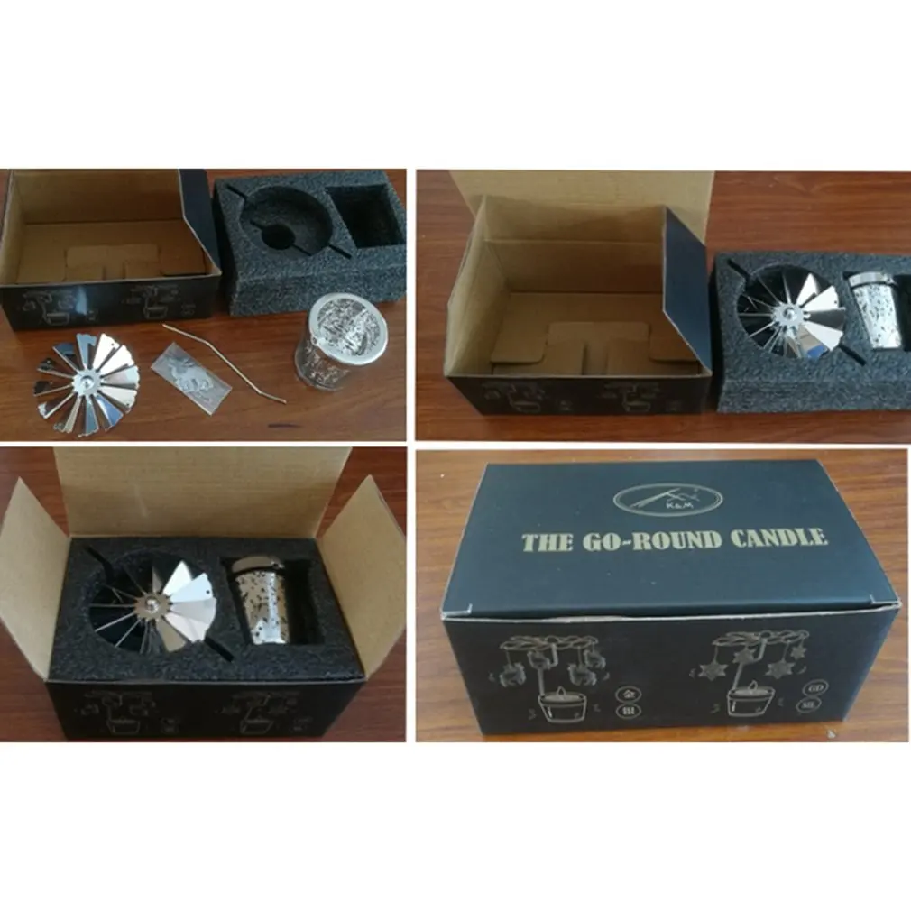 В форме оленя романтическое вращение подсвечник вращающаяся дверь ветряная мельница Звездный китайский