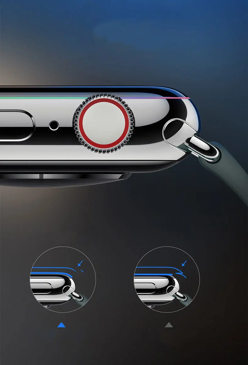 Защитное стекло для экрана apple watch 4 iWatch 5 полоса 42 44 38 40 мм закаленное HD