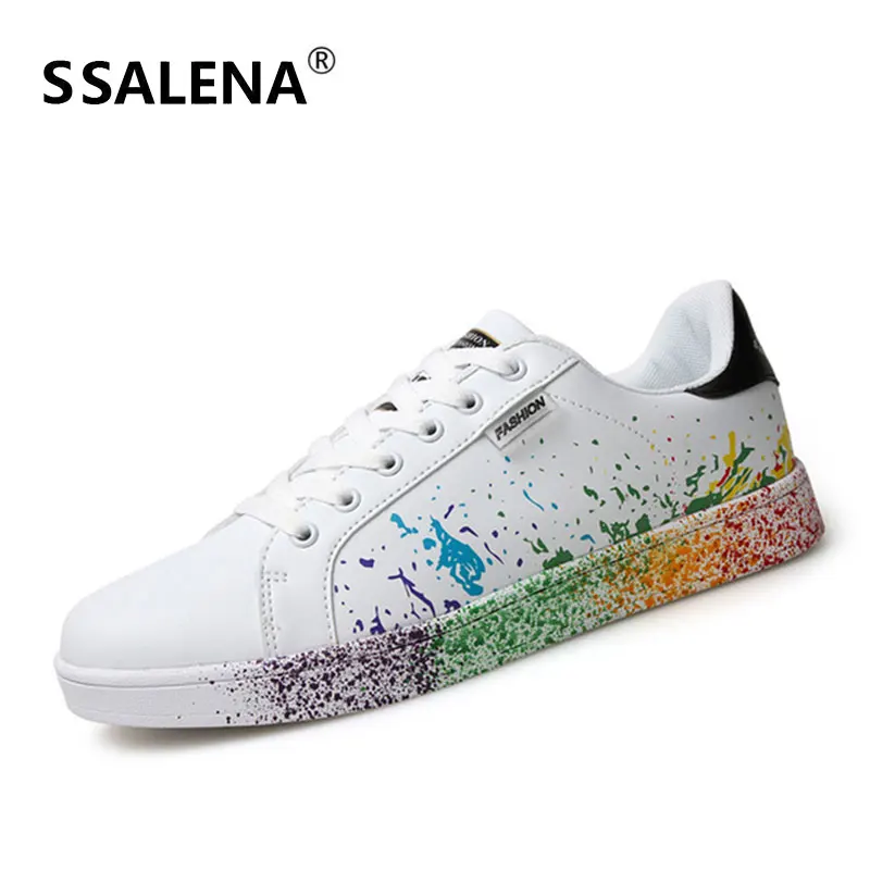 

Men Women Skateboarding Shoes Lighteight Print Training Shoes Outdoor Lace Up Athletic Shoes Eu35-46 AA11880
