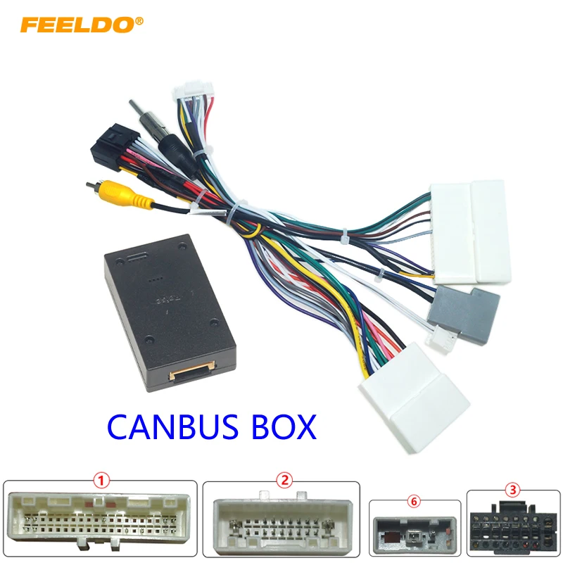 Автомобильный аудиокабель FEELDO 16 контактов адаптер питания Android с can шиной для Nissan