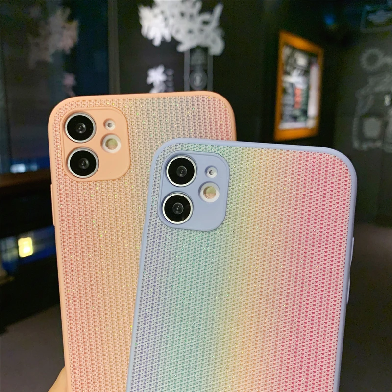 Чехол-накладка для iPhone 12 Pro mini 11 Max XR XS 7 8 Plus X мягкая ткань | Мобильные телефоны и