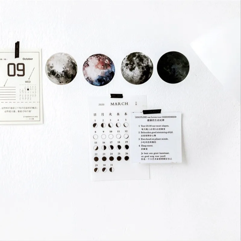 920 шт./лот оптовая продажа Наклейка Moon Inn Boxed наклейки планеты Декоративные Васи