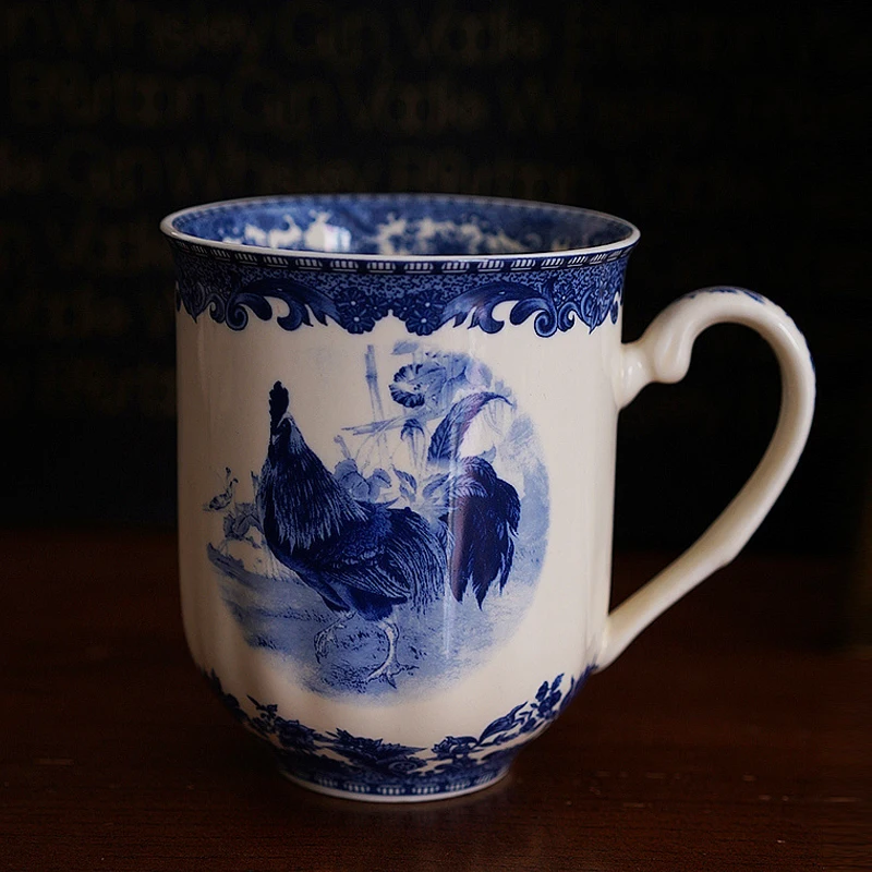 

400ml Vintage Tea Mug Ceramic Porcelain Water Cup Office Master Teacup Teaware Drinkware Coffee Mugs Creative Cups Crafts Gift