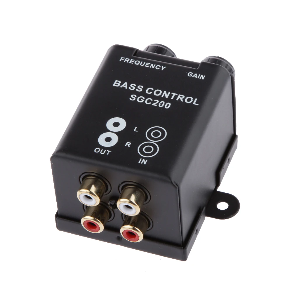 Автомобильный усилитель звука сабвуфер бас RCA уровень дистанционное управление