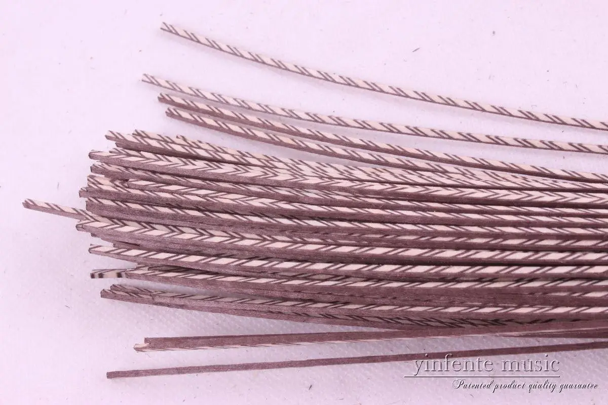 

25 strip LUTHIER PURFLING BINDING MARQUETRY INLAY Top side 880x2x1.5mm #90