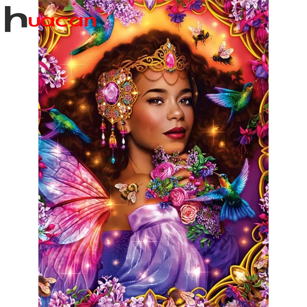

Huacan 5D DIY Diamond Art Painting Woman Gift Diamond Embroidery Kit Bird Mosaic Picture Of Rhinestones
