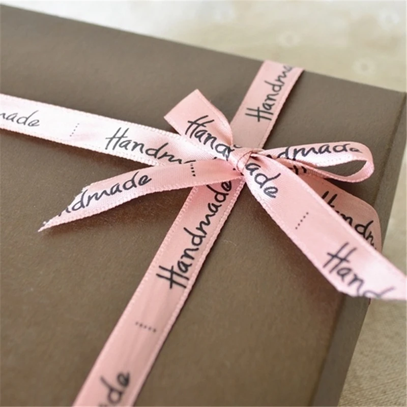 25 ярдов 1 см лента ручной работы романтическая упаковка шелковая Атласная Лента