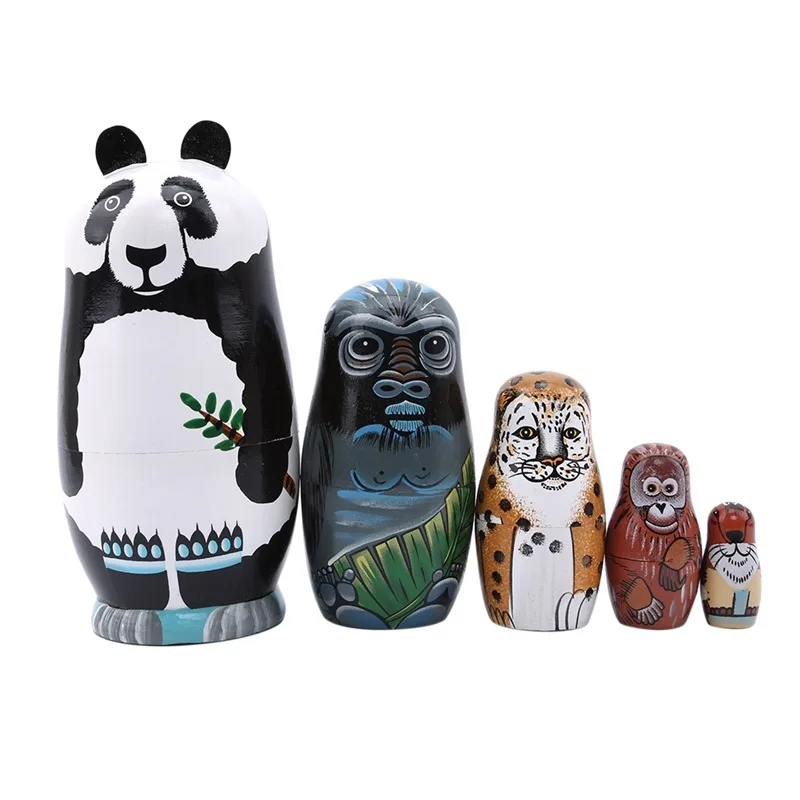 

Multi-layer Russian Matryoshka Doll Wooden Features Christmas Toys For Children Holiday Gift Birthday Gift