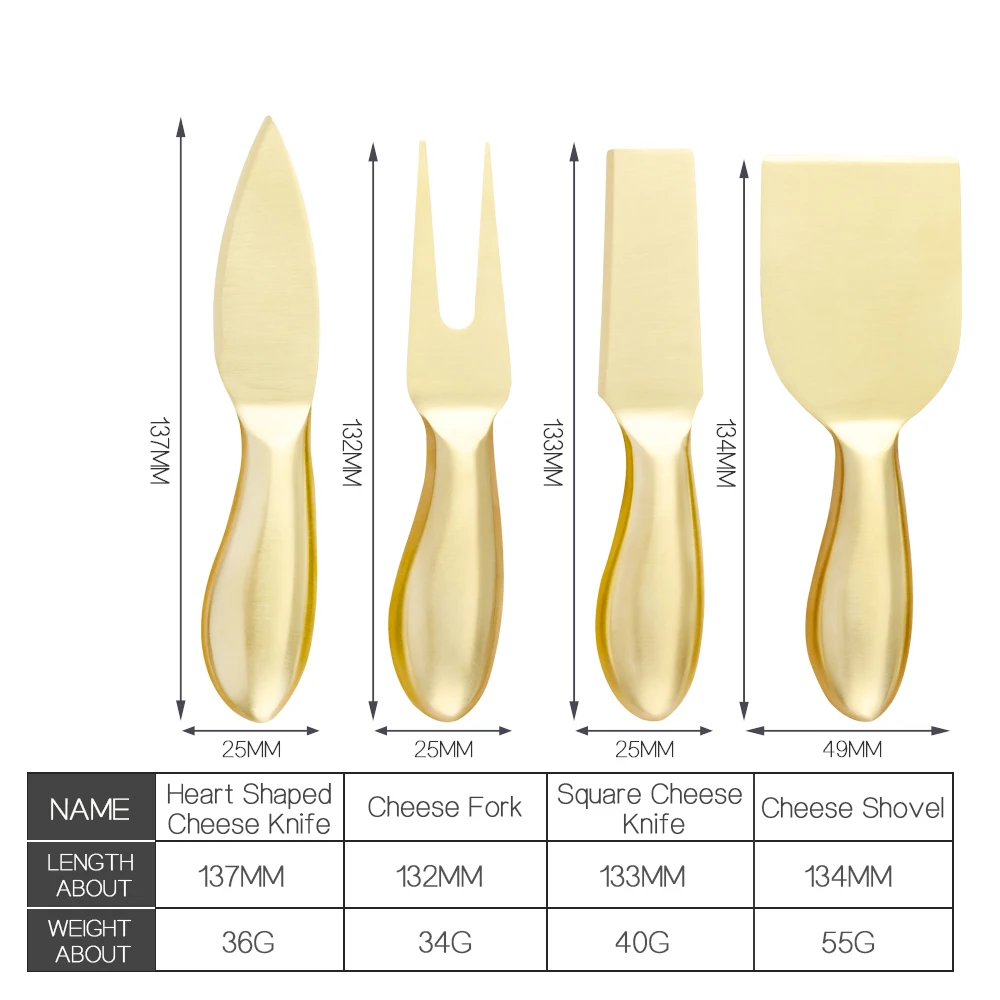 Сыр Ножи В набор входят 4 составляющих элемента шт./компл. Нержавеющая сталь