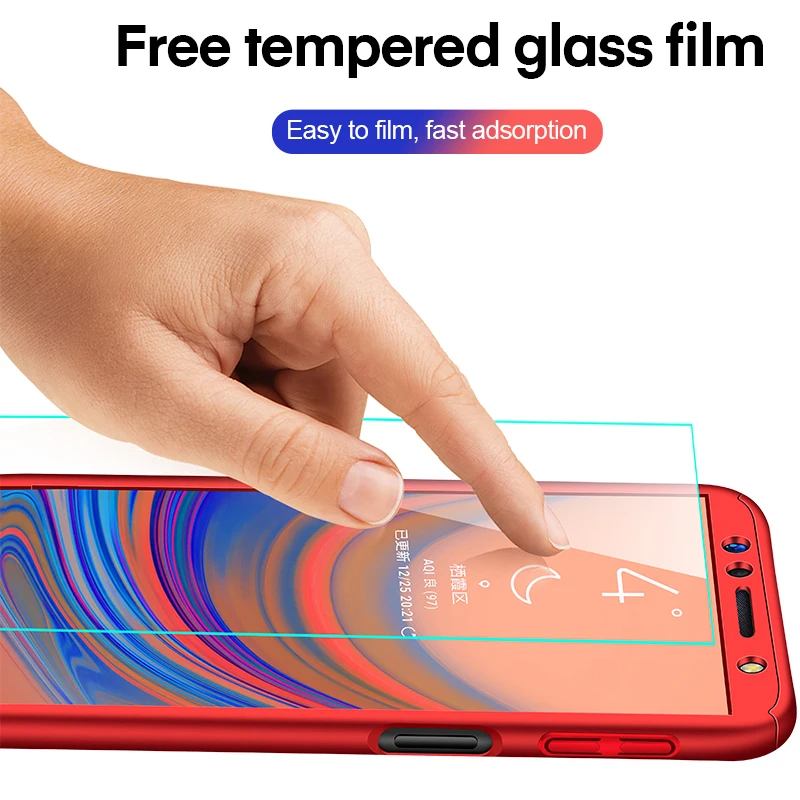Fashion 360 Full Cover Matte Case For Samsung Galaxy A10 A20 A20E A30 A40 A50 A70  A10S A20S A30S A40S A50S A51 A307FN Protector