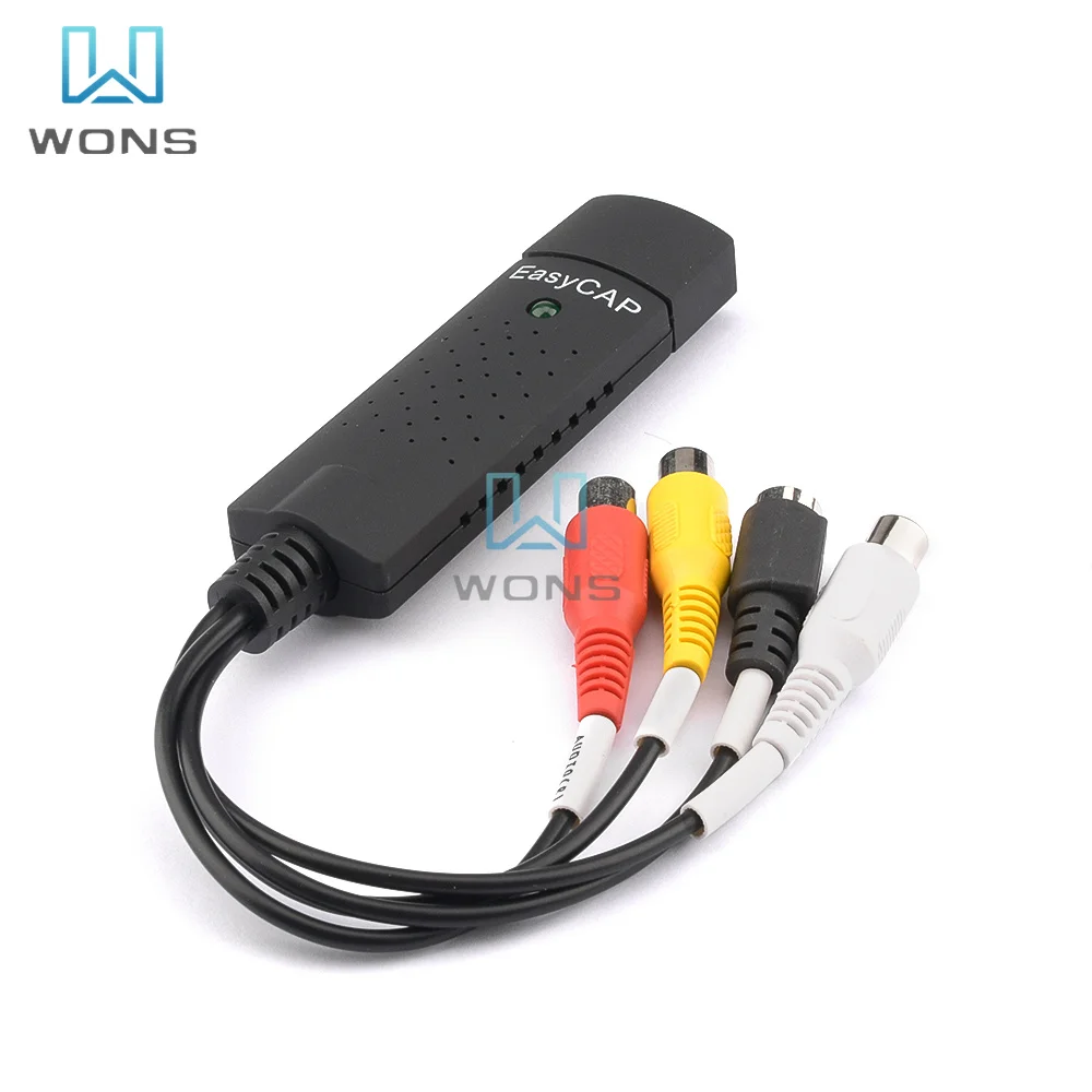 USB 2 0 Захват 4 канала видео ТВ DVD VHS аудио ПК адаптер карта захвата DVR конвертер |