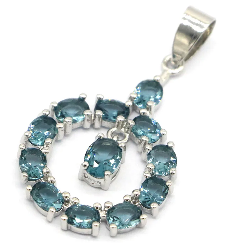 41x22 мм элегантный создан фиолетовый танзанит Лондон Голубой топаз женские