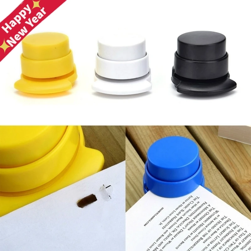 Ручной Мини безопасный степлер без скоб штапельного Бесплатная среды Stapleless 3 5