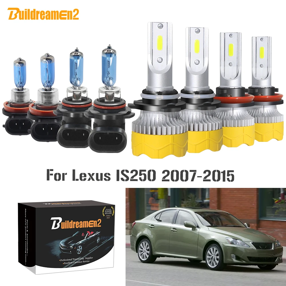 Buildreamen2 4 х автомобилей головной светильник высокой ближнего света авто H11 9005