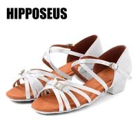 hipposeus childrens dance shoes for girls women latin dance shoe ladies ballroom modern tango dancing performance salsa sandals
