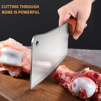 5cr15mov big bone knives chopping knife stainless steel hand forged chefs household cleaver butcher knife cleaver knife blade
