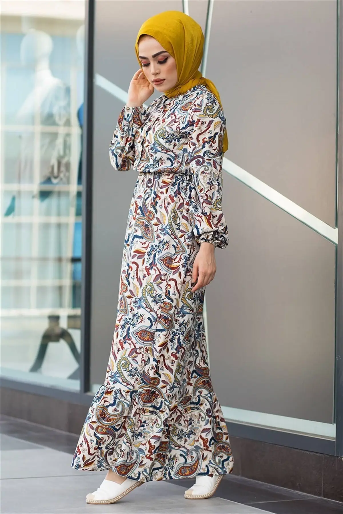 

Shawls Woven Dress Pattern Fashion Muslim Women Hijab Dress