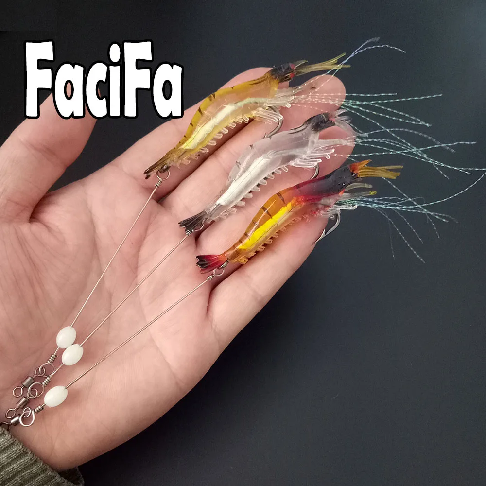 5 шт./партия Мягкая приманка для креветок 9 см 6 г искусственная рыбалки с