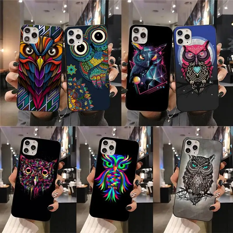 

Cool cartoon owl pattern Phone Case for iPhone 11 pro XS MAX 8 7 6 6S Plus X 5S SE 2020 XR case