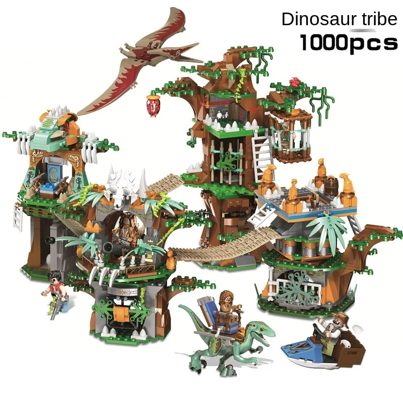 

Dinosaur Toy Base Rescue Team Tyrannosaurus Model Toy Puzzle Boy Building Blocks