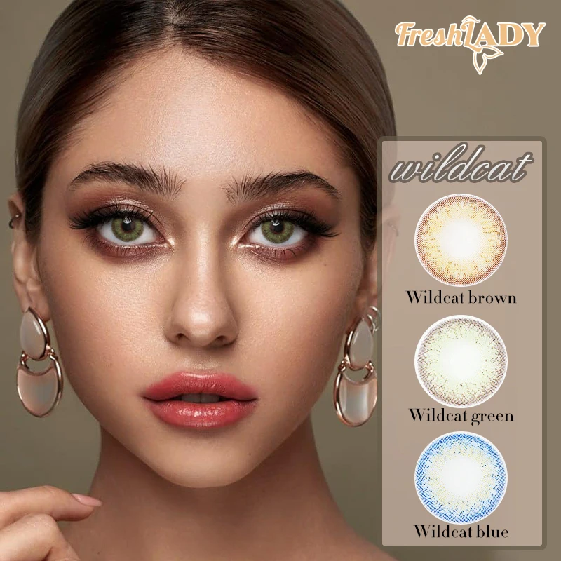 2 шт./пара Цвет ed контактные линзы для глаз Wildcat серии Контактные косметические