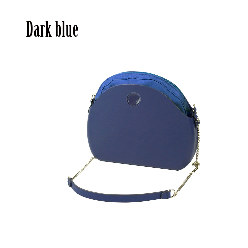 dark blue Новинка, круглый светильник в виде Луны с длинной цепочкой, водонепроницаемый внутренний карман, резиновый силиконовый круглый лунный светильник Obag, женская сумка - Цвет: dark blue