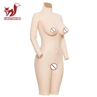 kumiho fifth generation realistic silicone tights sexy dress silicone breast fake boobs 5 point with arms for transgender man