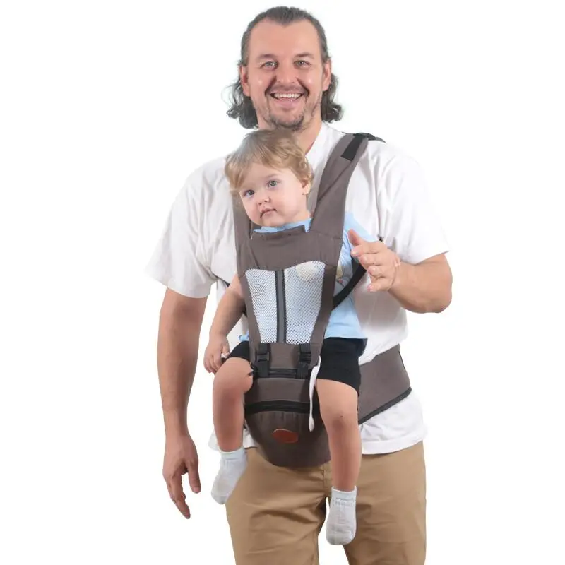 

New 0-36 Months Ergonomic Baby Carrier Storable Infant Baby Hipseat Carrier Front Facing Ergonomic Kangaroo Baby Wrap Sling