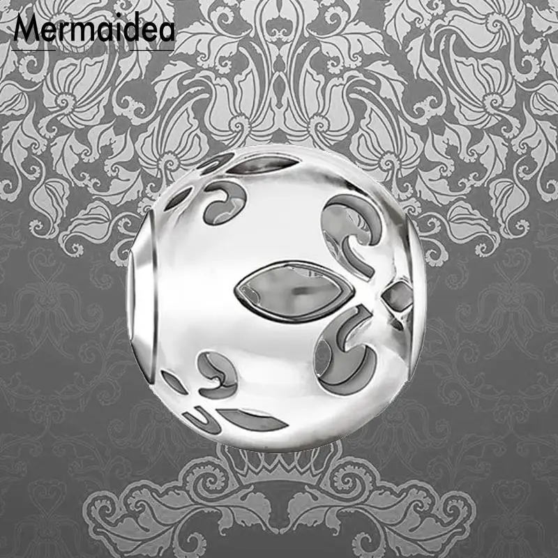 Бусины сделай сам Лилия из лилии модная Посеребренная бижутерия трендовый