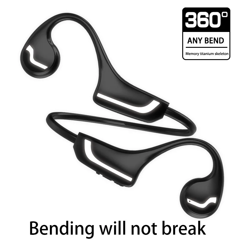 for huawei xiaomi wireless earphone bone conduction bluetooth 5 0 headset anti sweat light sports stereo hands free headphone free global shipping