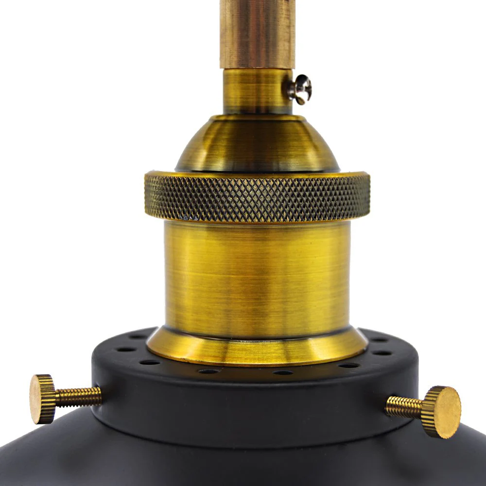 Винтажный потолочный светильник промышленный полузонт подвесной в стиле ретро с