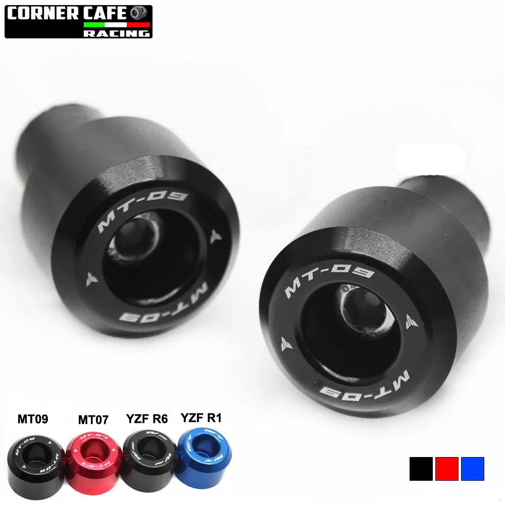 For YAMAHA YZF R1 R6 R1S R1M MT07 MT09 FZ07 FZ09 Handle Bar End Weight Slider Plug Cover Cap Protector Laser Logo MT-07 MT-09 |