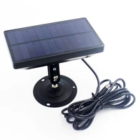 new version 9v solar power panel with dc2 52 1mm jacket bracket mounting for outdoor hunting trail camera waterproof ip54