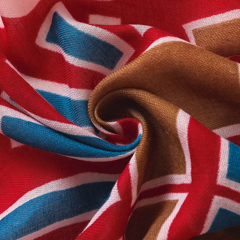 

Spring Summer Scarf Women National Style Cotton Linen Sunscreen Printing All-match Shawl silk scarves chiffon hijab pashmina