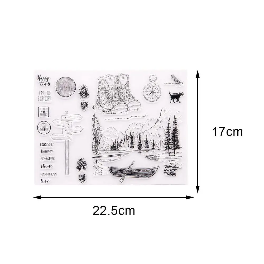 

Metal Cutting Dies Cut Die And Stamp Mountaineering Mold Scrapbook Knife Mould Punch Blade Travel Paper Craft Stencils Seri H9G1