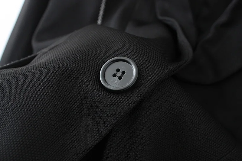 Блейзер Пальто для женщин четкая стрелка украшения на одной пуговице карманах