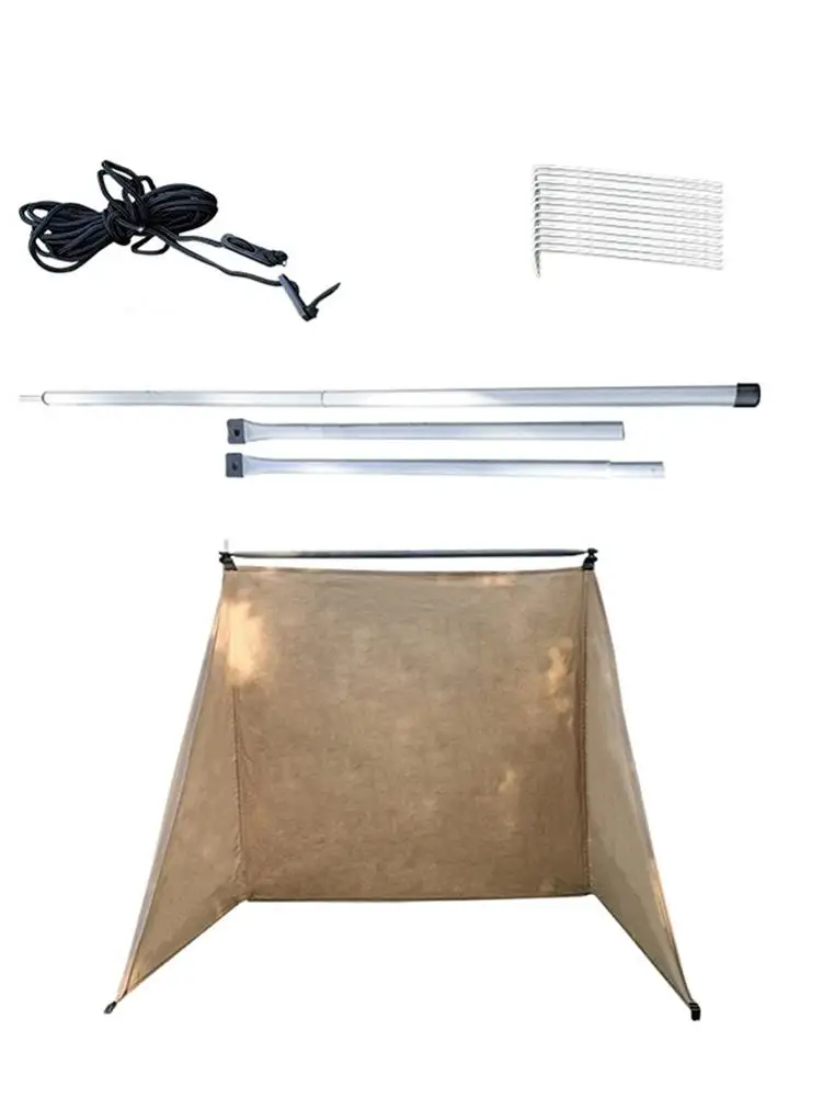 

Camping Windscreen Portable Beach Windshield Shelter Windproof Sidewall Partition Wall Foldable For Outdoor Wind Shield
