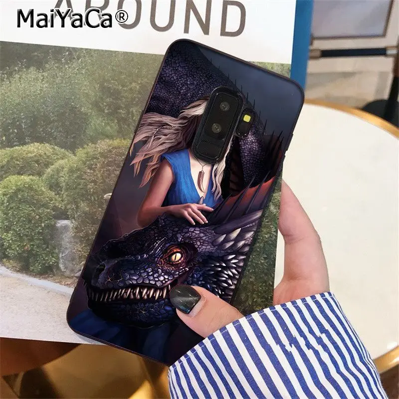 MaiYaCa Game of Thrones Jon Snow dragon TPU Soft Phone Case for Samsung S9 plus S5 S6 S6edge S6plus S7 S7edge S8 S8plus Cover | Мобильные