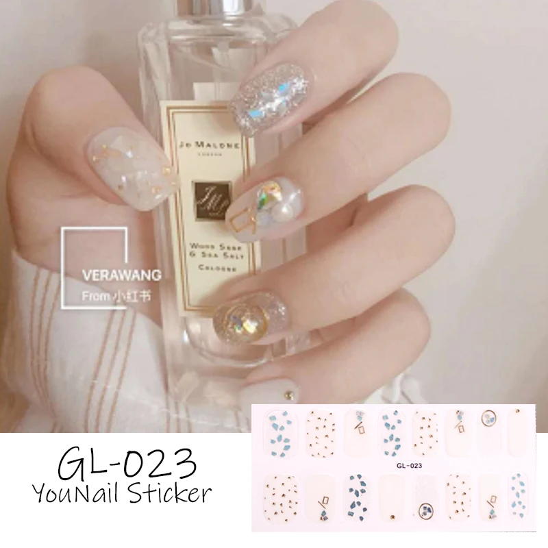 

1 Sheet Glitter Series Powder Sequins Fashion Nail Art Stickers Collection Manicure DIY Nail Polish Strips Wraps for Party Decor