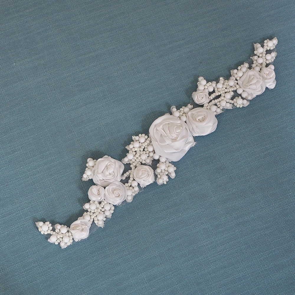 Свадебные аксессуары Цветочный бисер кристалл жемчуг свадебный пояс для