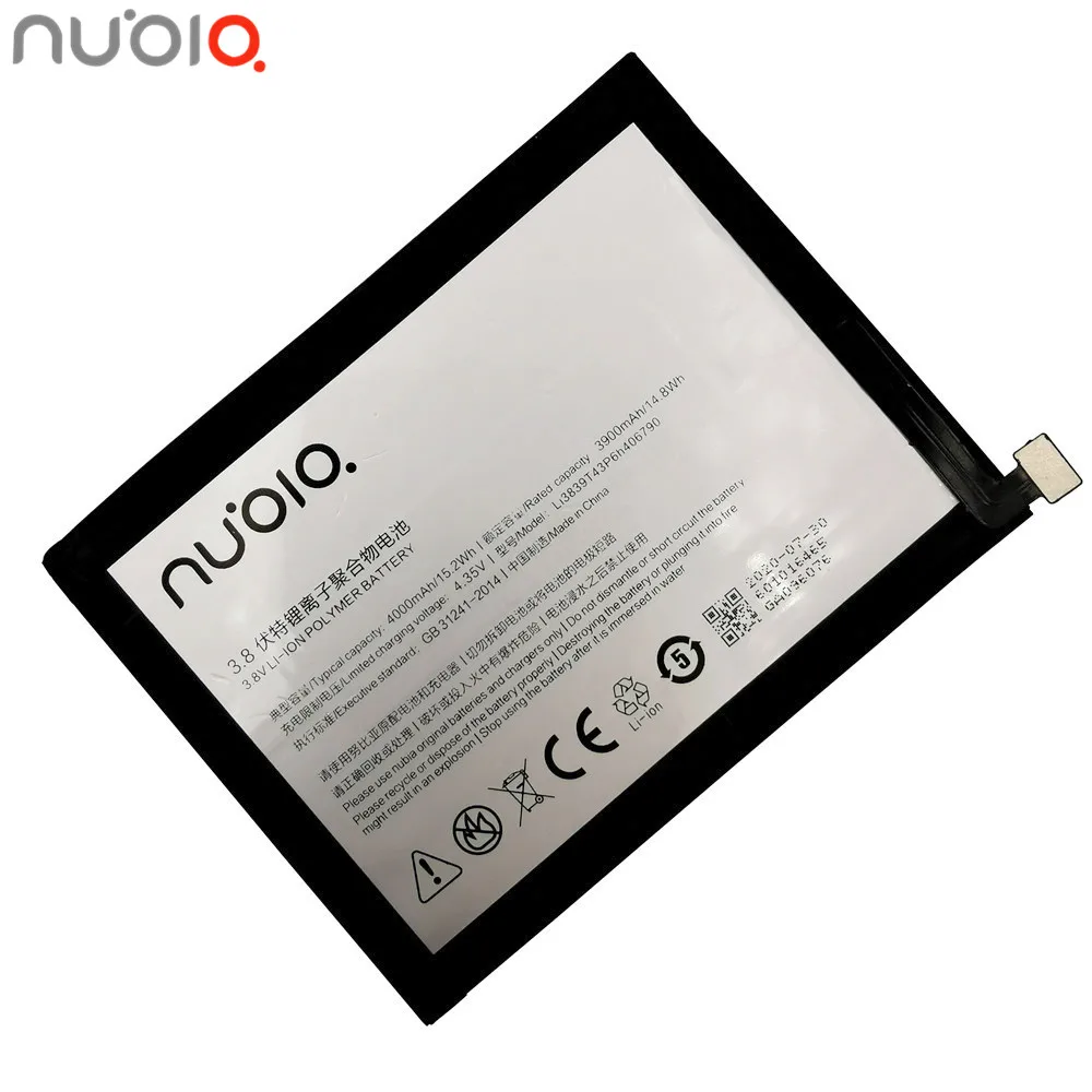 3 8 V 4000mAh Li3839T43P6h406790 для ZTE Nubia Z11 Max NX523 NX523J батареи|Аккумуляторы мобильных телефонов|