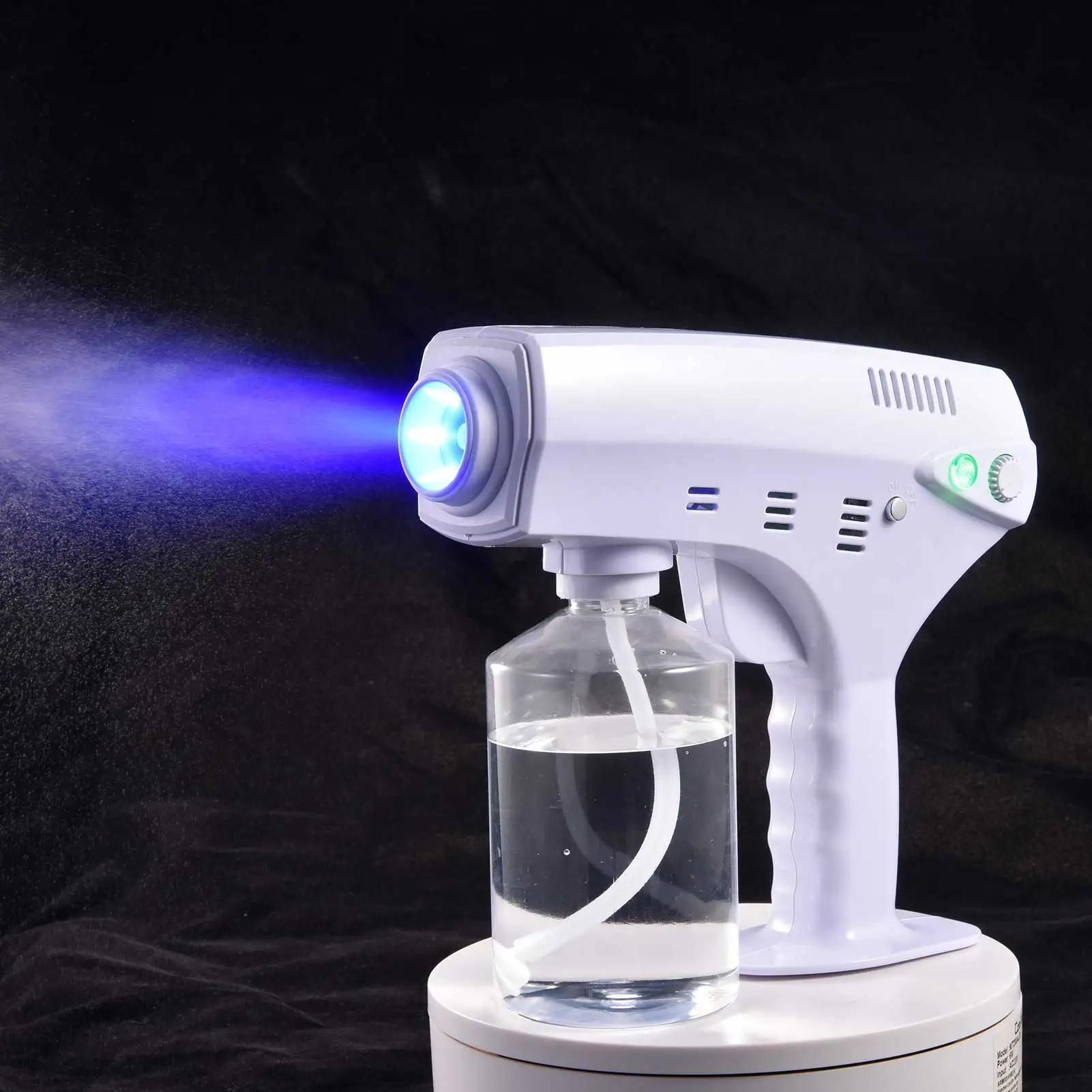 

600ML Portable Sprayer Gun Handheld Blue Nano Mist Sprayer Wireless Rechargeable Fogger Atomizer For Office School Garden