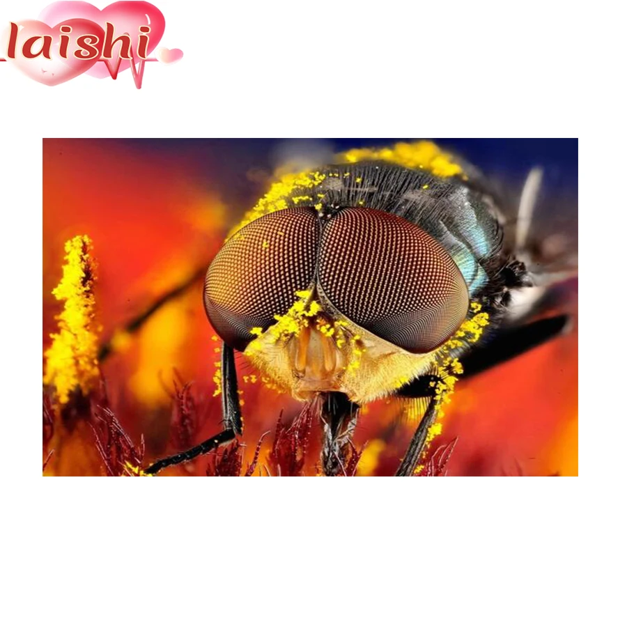 

Алмазная вышивка, картина из квадратных страз с изображением пчелы, нектара, вышивка крестиком Стразы