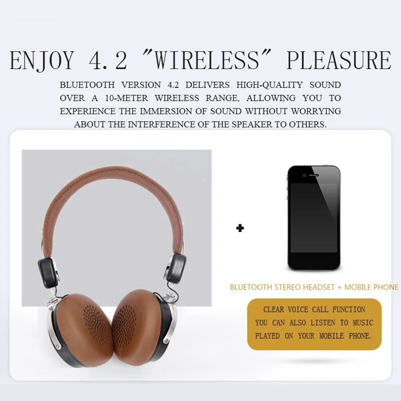 

ML700 Headphones Foldable Bluetooth Headset True Stereo Headset with Microphone